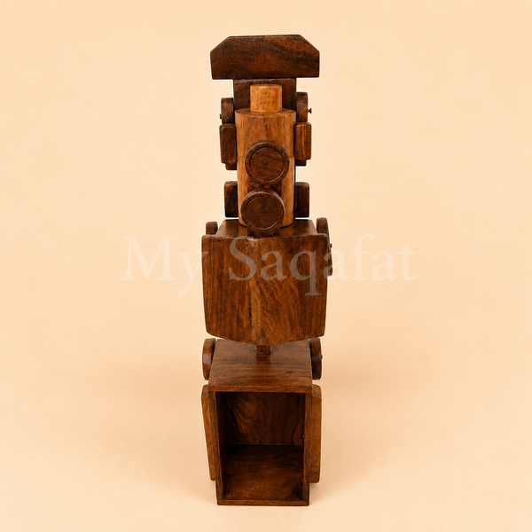 Wooden Train with Cart