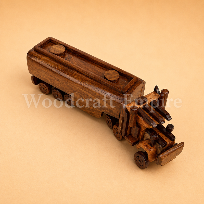 Handcrafted Vintage Wooden Toy Truck