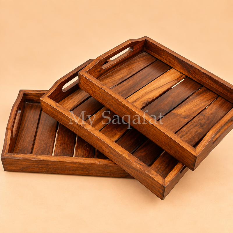 Thick Wooden Trays