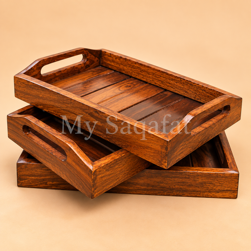 Thick Wooden Trays