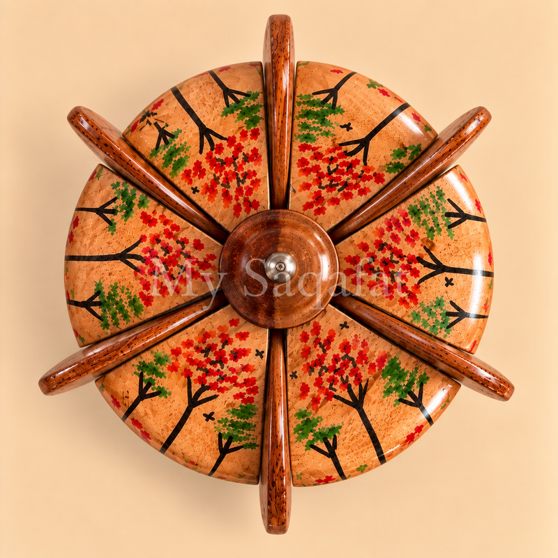 Wooden Coaster Set with Holder