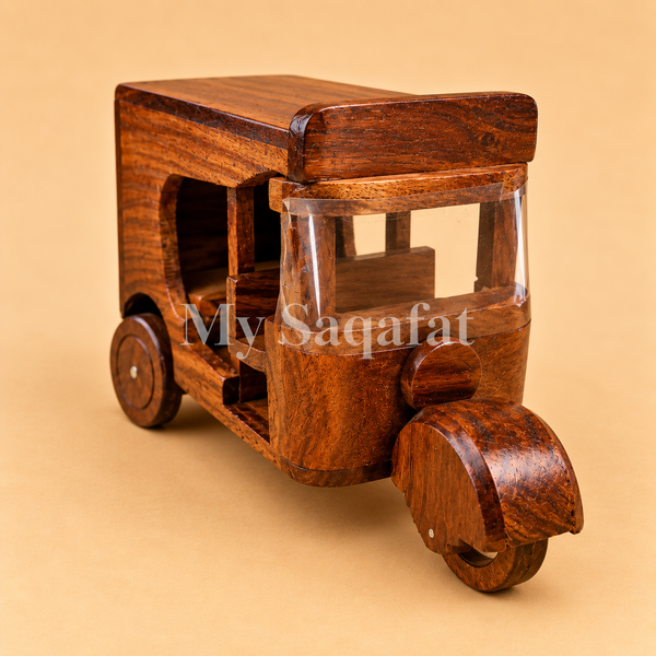 Wooden Auto-Rickshaw
